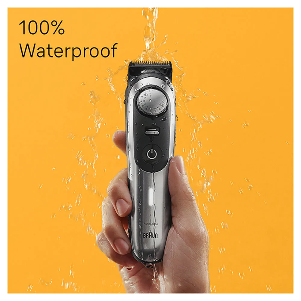 Braun BT 5440 Beard Trimmer 40 Length Settings, Rechargeable 100-min Cordless Runtime & Waterproof