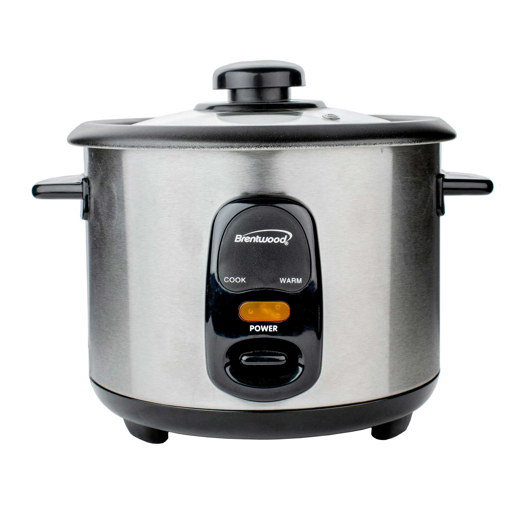 Brentwood TS-10 5-Cup Uncooked/10-Cup Cooked Rice Cooker, Stainless Steel