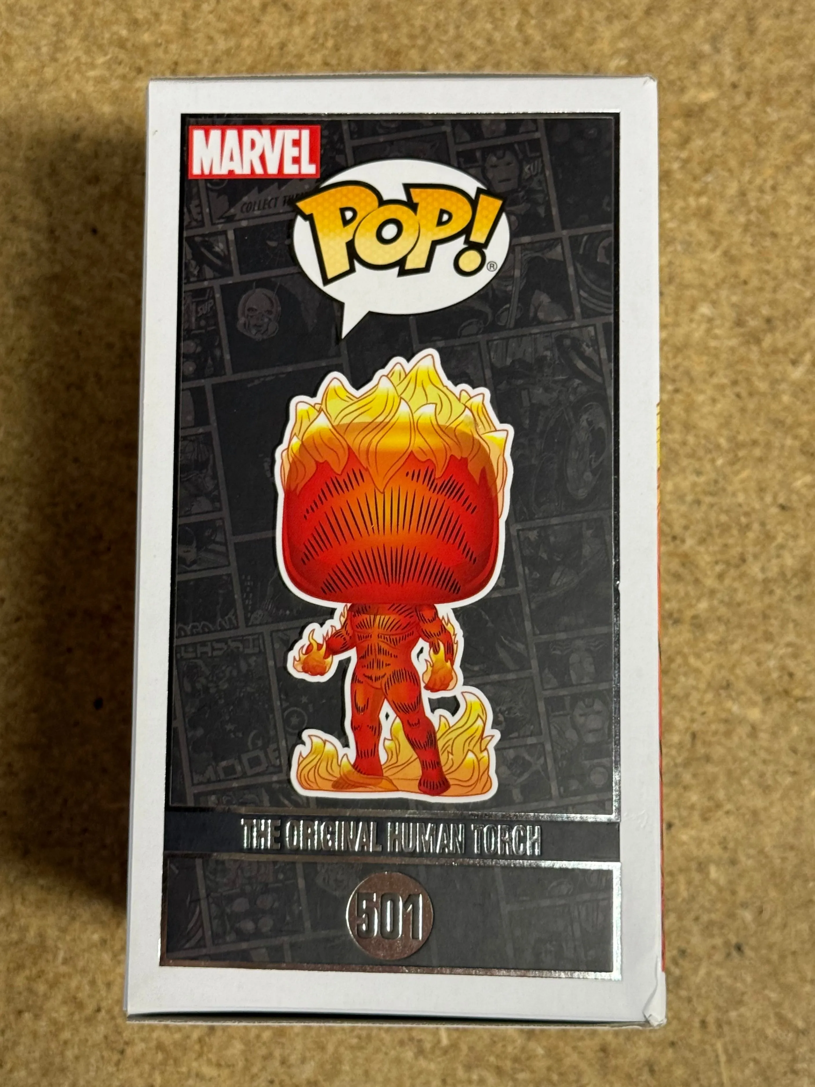 Brian Austin Green Signed Fantastic Four Original Human Torch #501 Funko Pop! With PSA COA