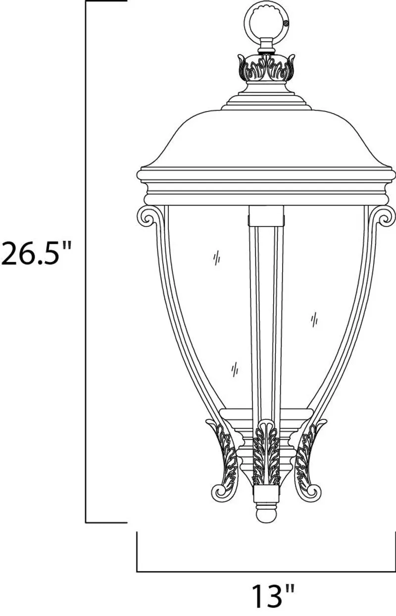 Camden VX 26.5" Outdoor Hanging Lantern