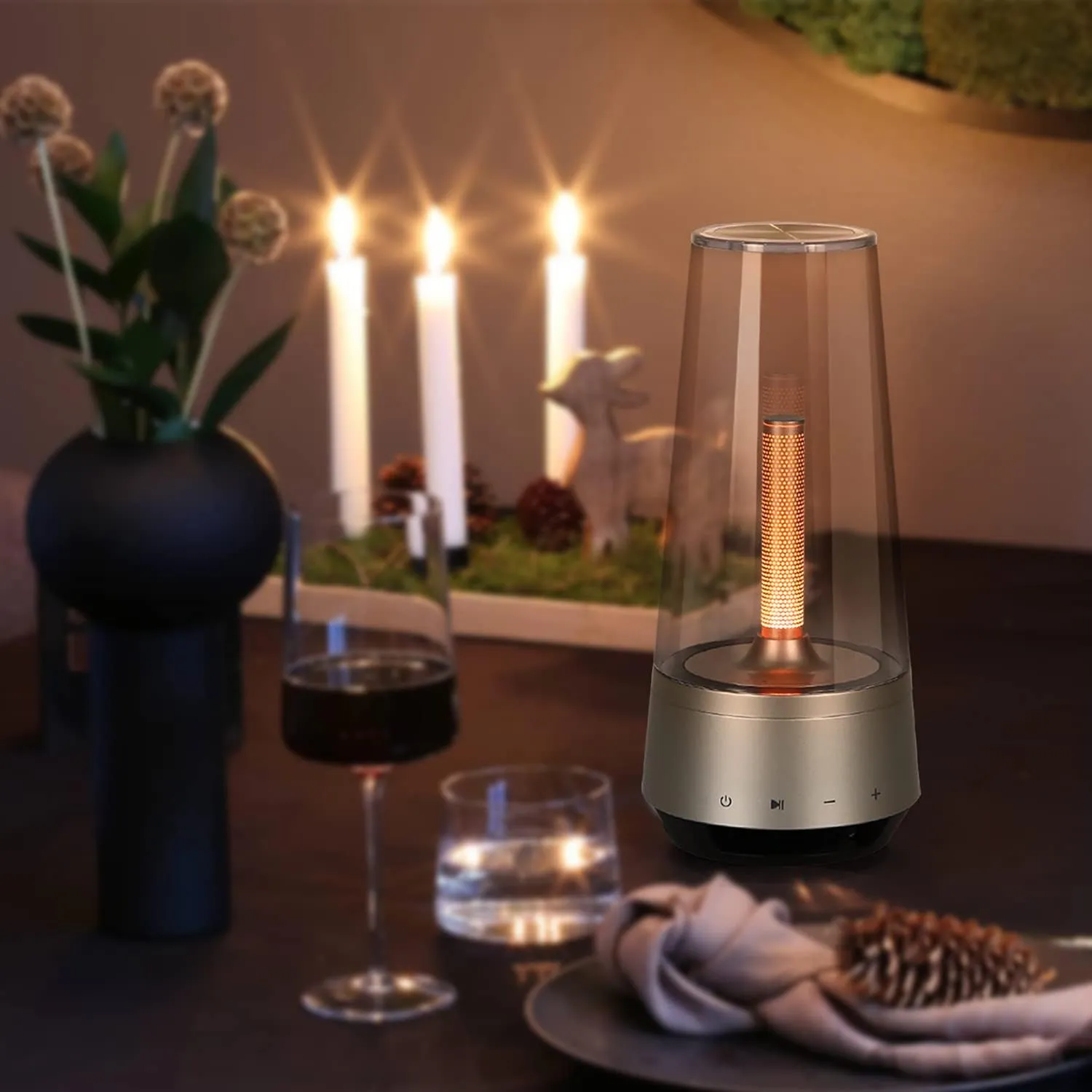 Candle Adjustable Audio Lantern