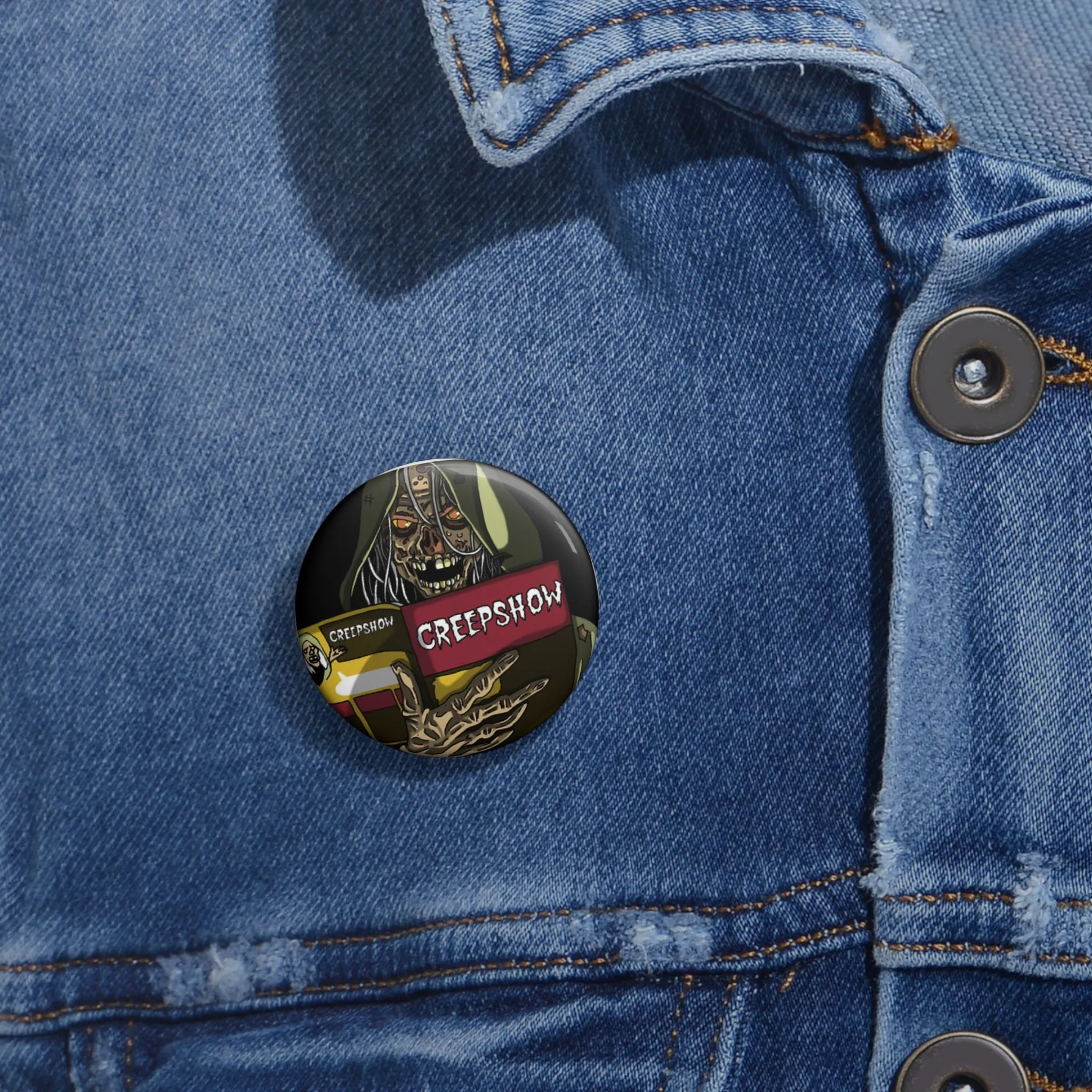 Captain AFAB - Creepshow Fan Art Pin Button