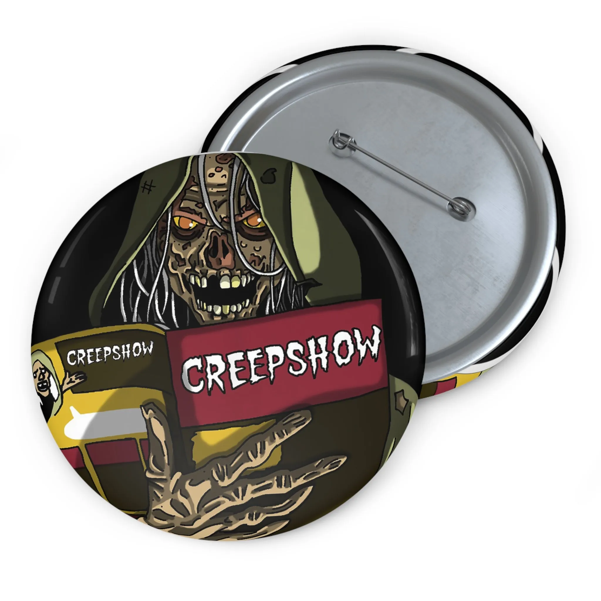 Captain AFAB - Creepshow Fan Art Pin Button