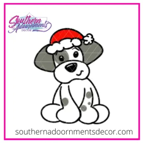 Christmas Puppy Template & Digital Cut File