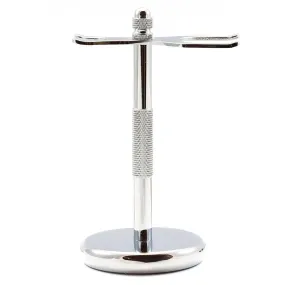 Chrome Stand for Safety Razor & Shaving Brush