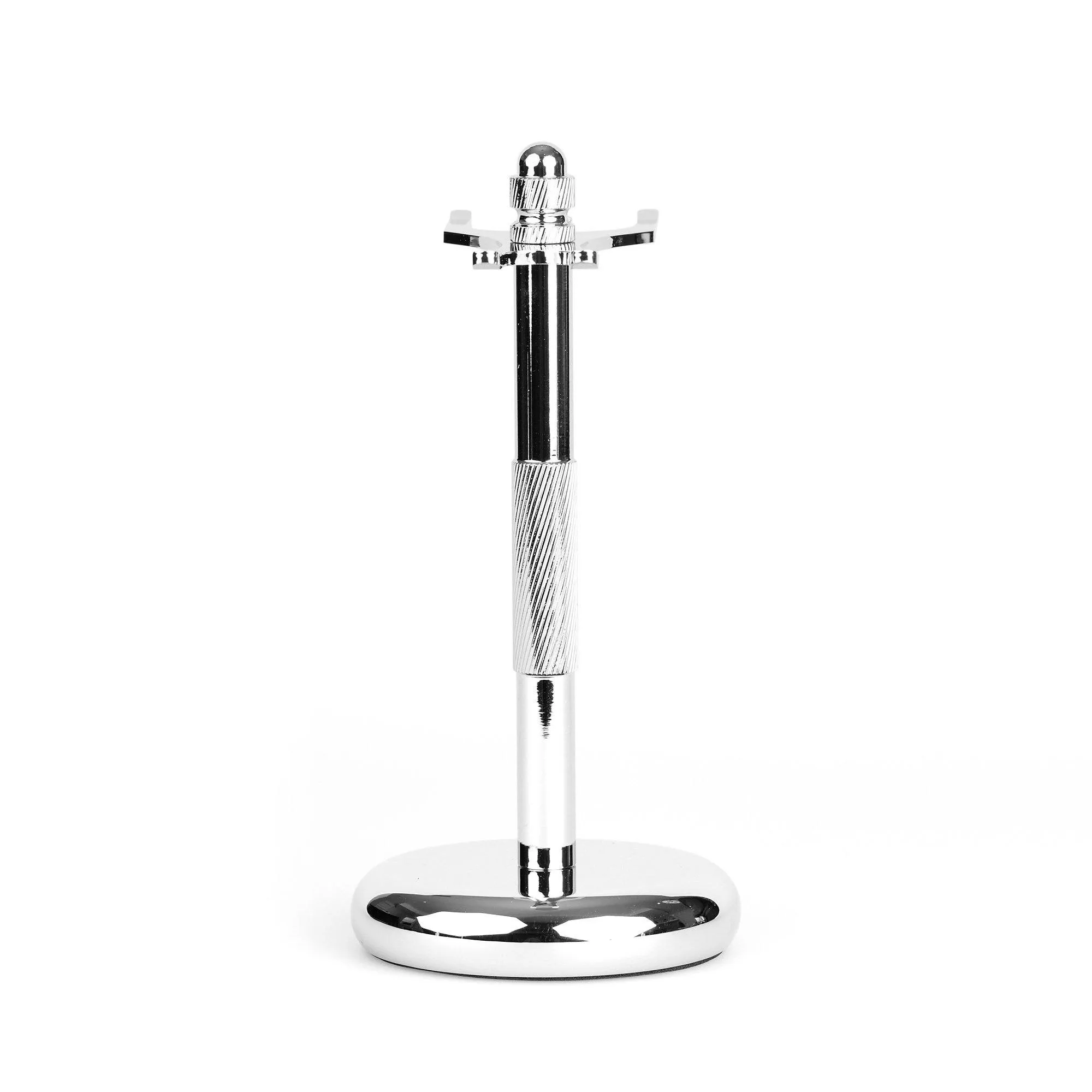 Chrome Stand for Safety Razor & Shaving Brush