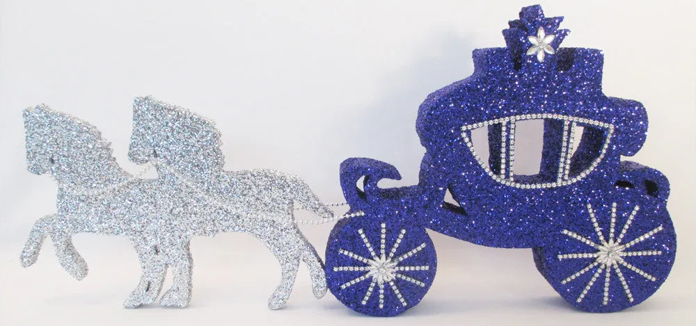 Cinderella Carriage and Horses Styrofoam Centerpiece