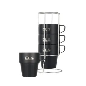 CLS 4 in 1 Outdoor 304 Stainless Steel Camping Cup(300ml)