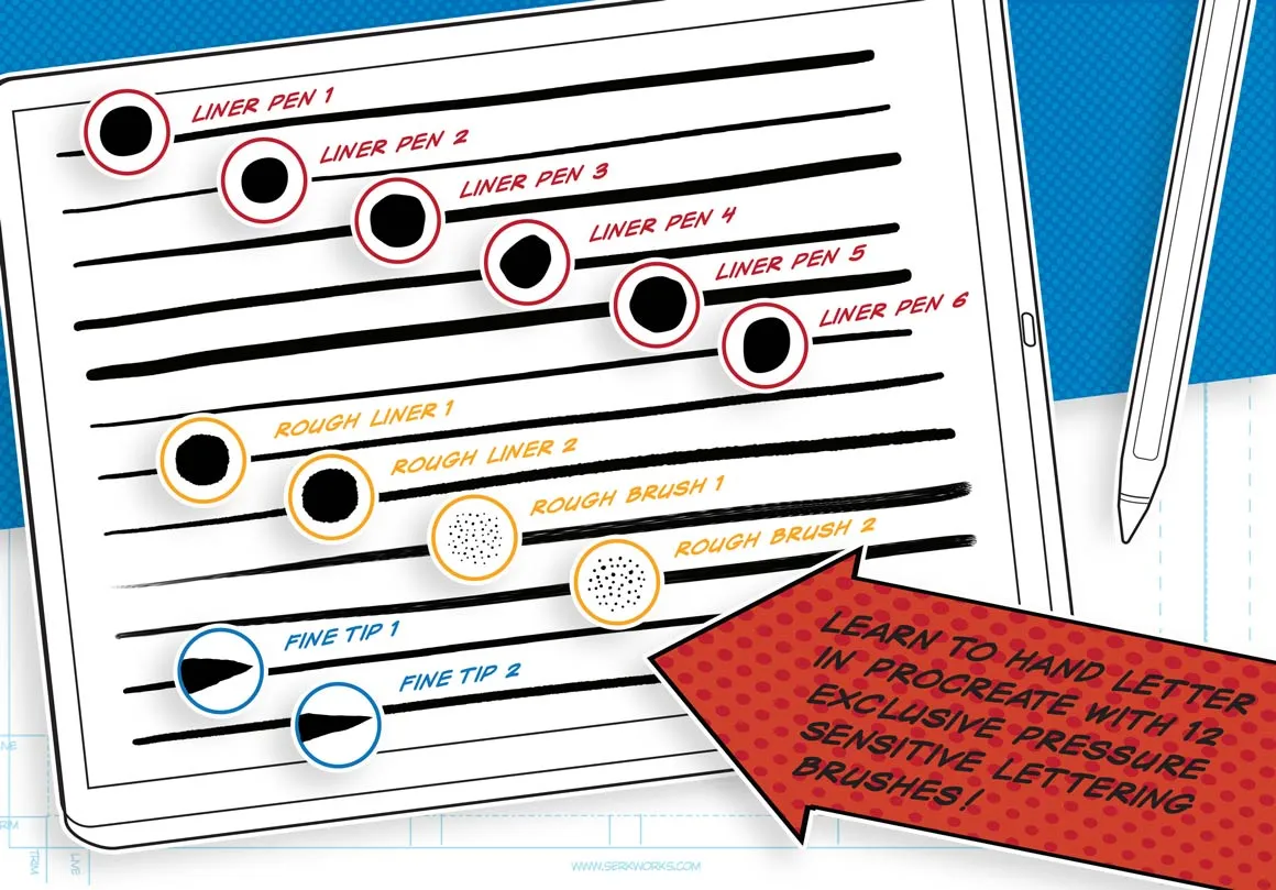 Comic Lettering Masterclass for Procreate