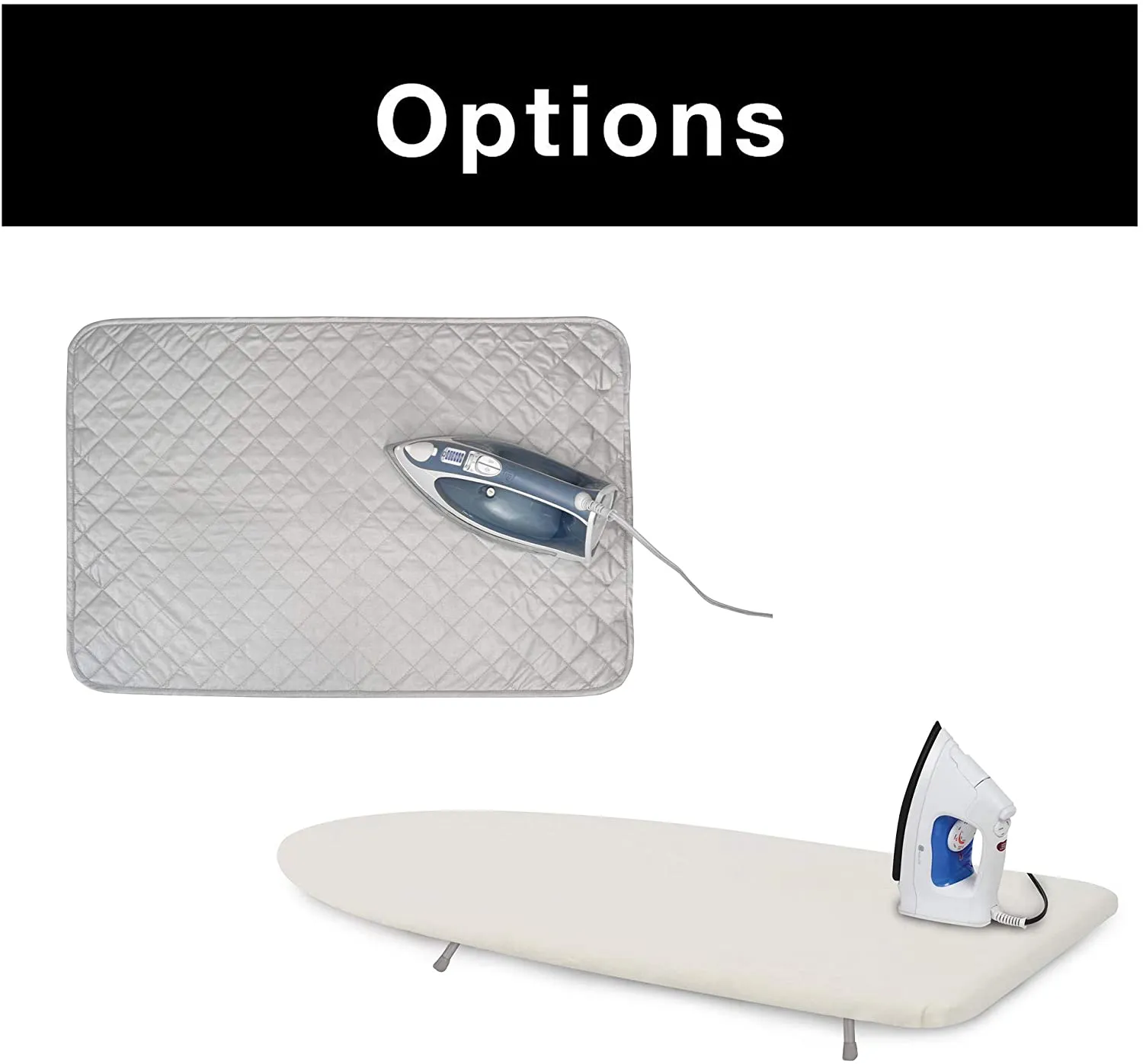 Compact Tabletop Ironing Board with Cotton Cover & Foldable Legs - Foam Padding Design