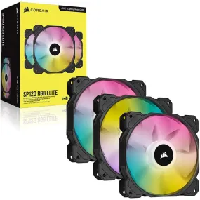 Corsair iCUE SP120 RGB ELITE Performance 120mm PWM Fan - Triple Pack (CO-9050109-WW)