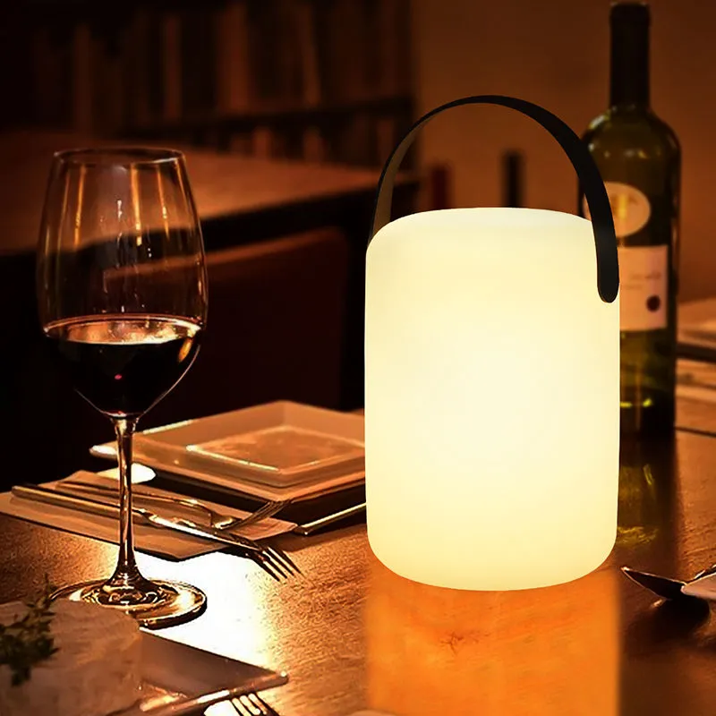 Cylindrical Rechargeable RGB Dimmable Night Lamp