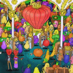 Dance Gavin Dance - Jackpot Juicer [Yellow W/ Red & Black Splatter Vinyl]  (New Vinyl LP)