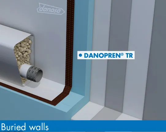 DANOPREN TR XPS 300 Rigid Extruded Polystyrene 1250mm x 600mm x 50mm