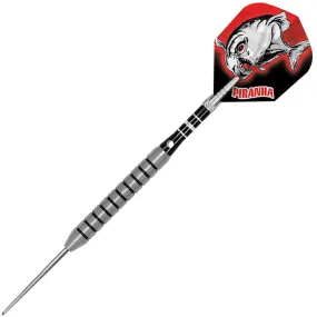 Dart World Piranha Razor Grip Steel Tip Darts - 26gm