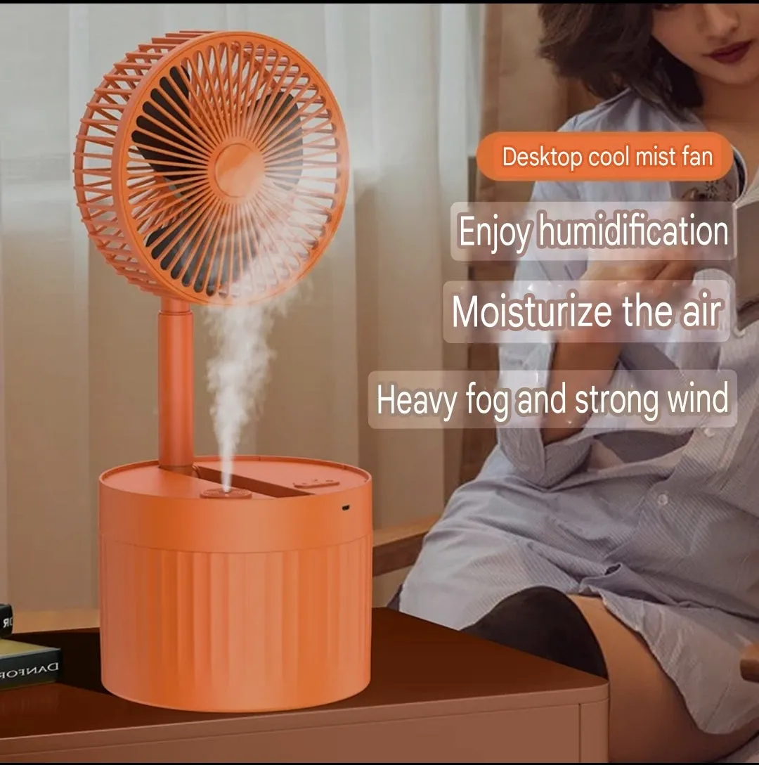 Desktop Foldable Rechargeable Humidification Mini Fan F-082