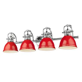 Duncan CH 4 Light Bath Vanity RED SHADE