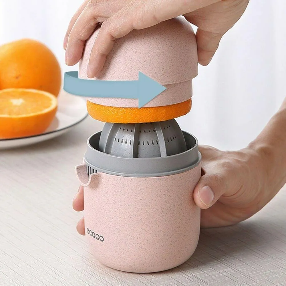 Ecoco Manual Lemon Juicer Hand Orange Squeezer Fruit Citrus Kitchen Plastic Tool Capacity Machine