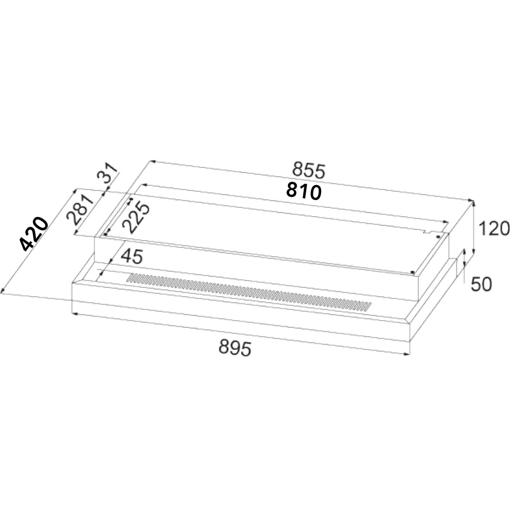 EFCH9202TBK 90CM CONVENTIONAL HOOD