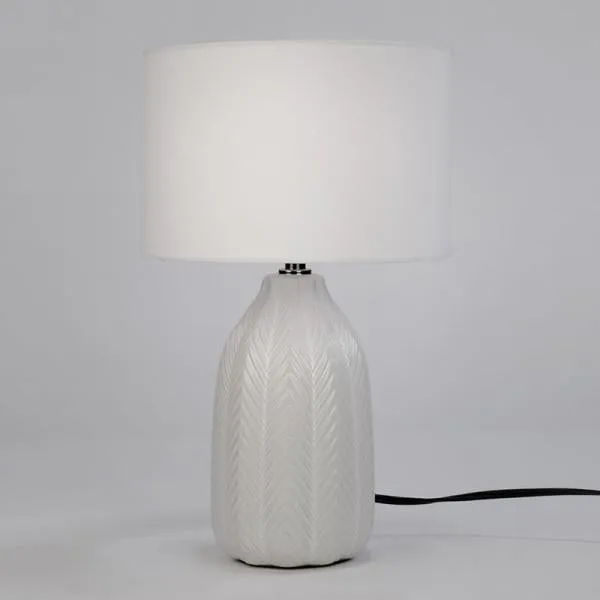 embossed | white lamp