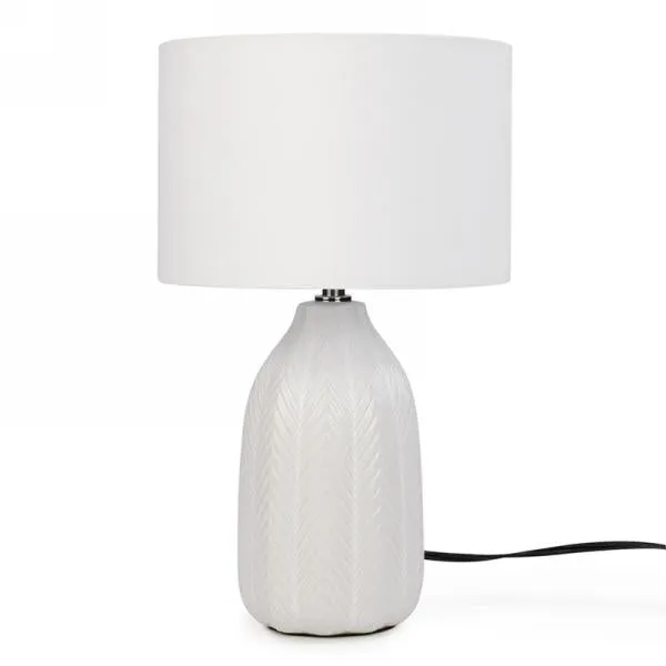 embossed | white lamp