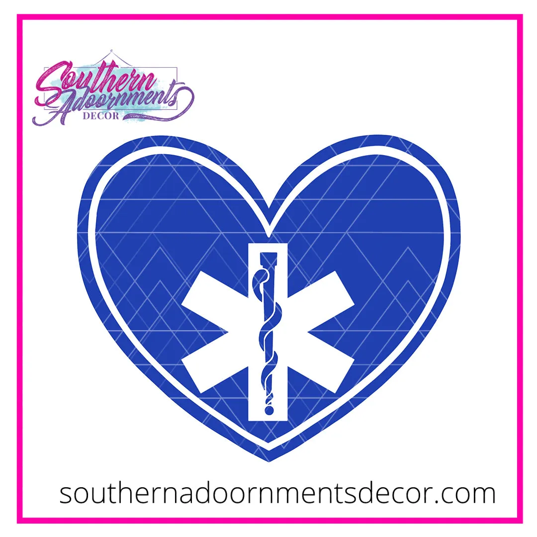 EMT Heart Template & Digital Cut File