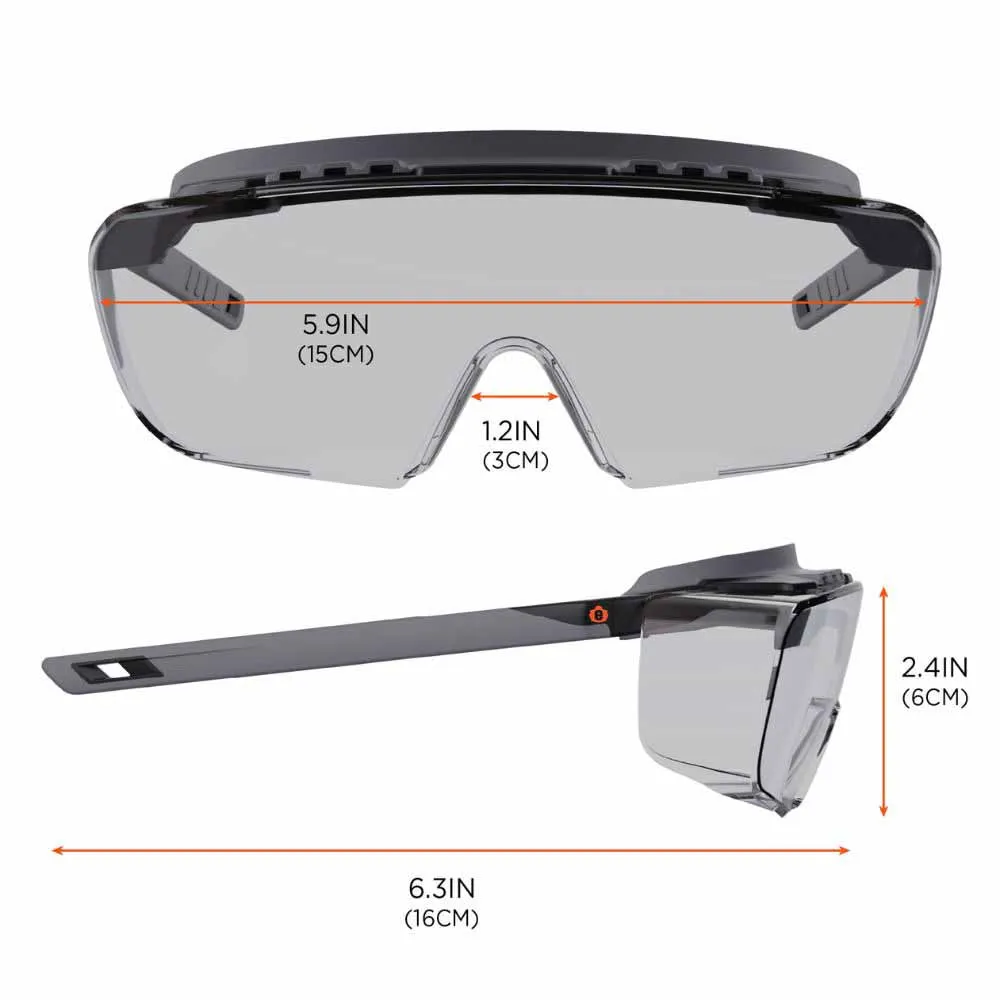 Ergodyne 55103 OSMIN Matte Black Frame In/Outdoor Lens Safety Glasses Sunglasses