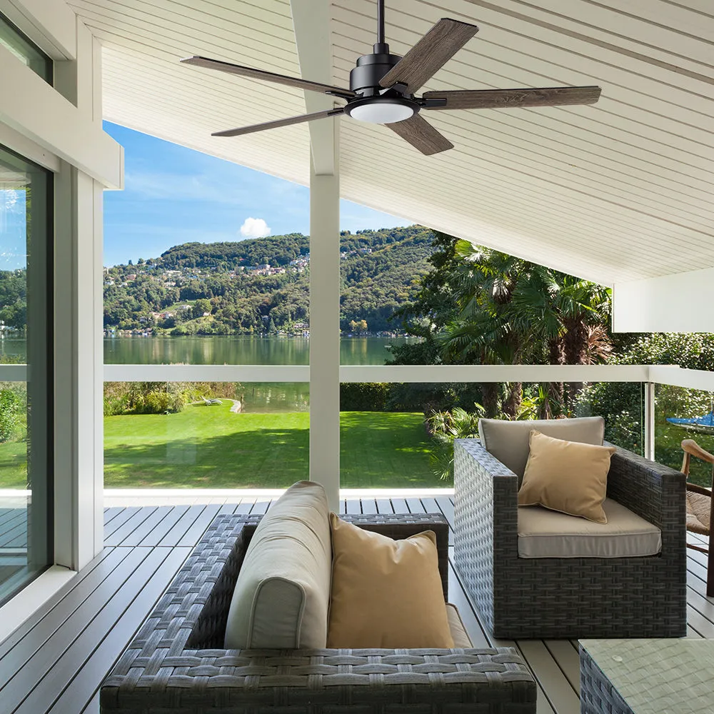 Essex Ⅱ Smart Ceiling Fan with LED Light and Remote Outdoor/Indoor 56"