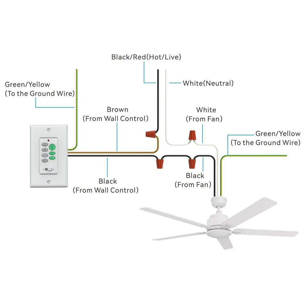 Essex Ⅱ Smart Ceiling Fan with LED Light and Remote Outdoor/Indoor 56"