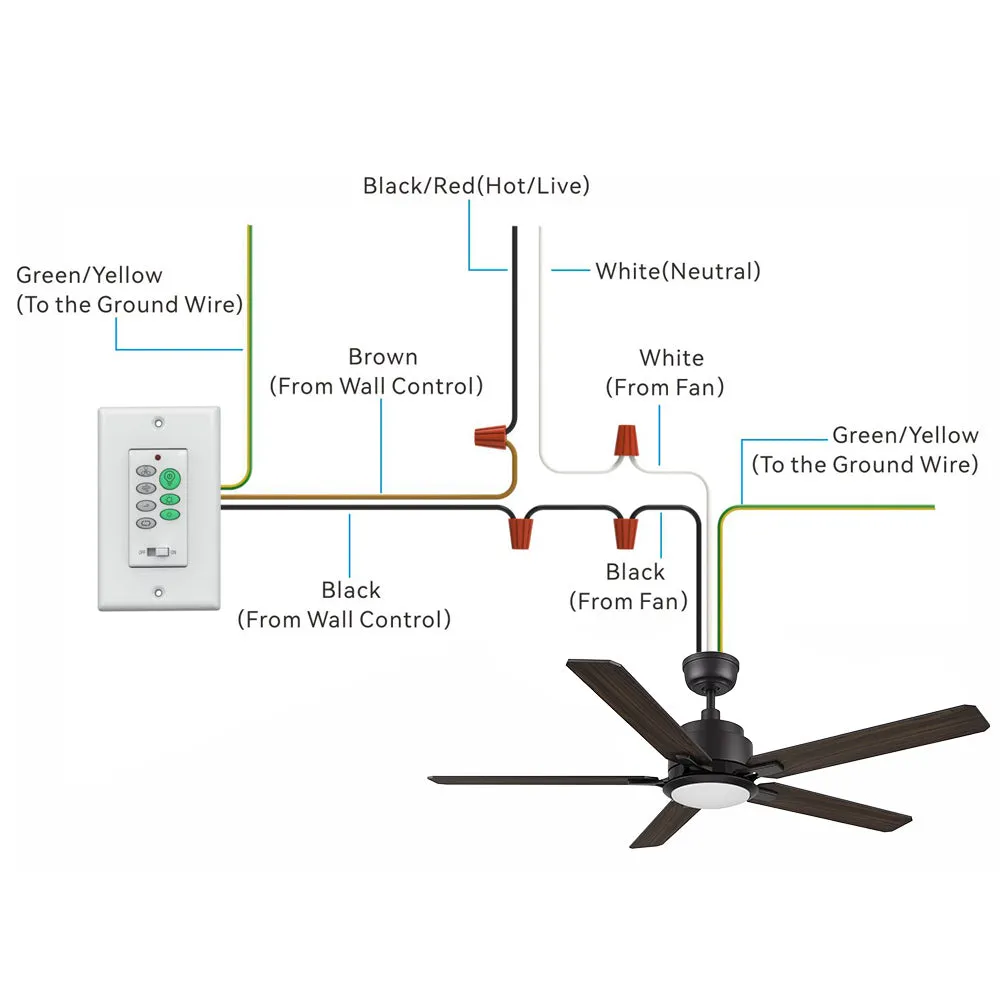 Essex Ⅱ Smart Outdoor Ceiling Fan with Dimmable LED Light Remote 52 Inch