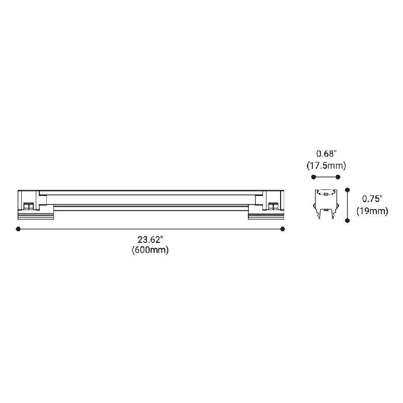 Eurofase Mast 24" LED 24V Track System Lens