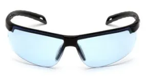 Ever-Lite Infinity Blue Anti-Fog Lens Safety Glasses with Black Frame