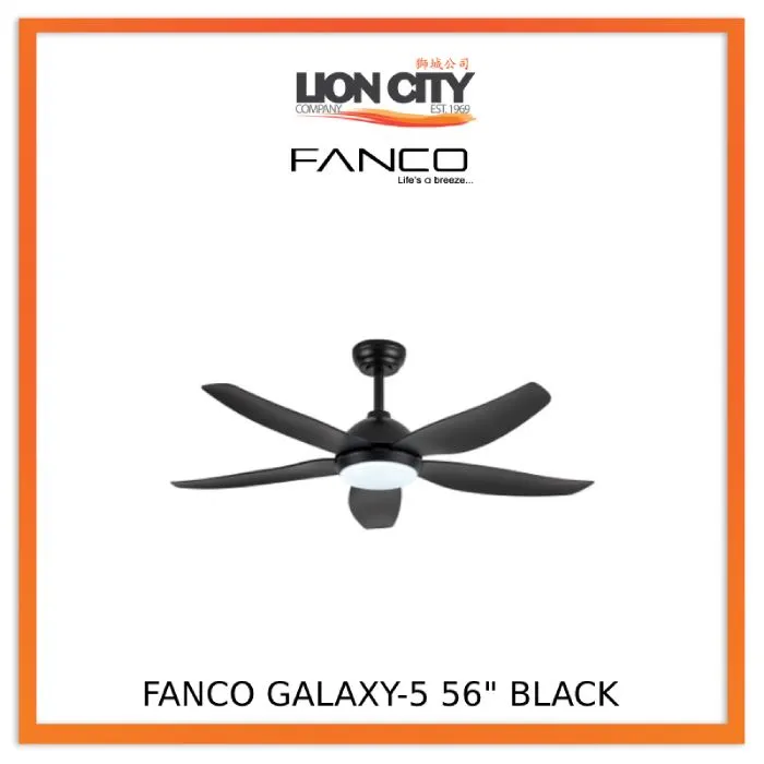 Fanco Galaxy 5 38"/ 48"/56" DC LED Ceiling Fan