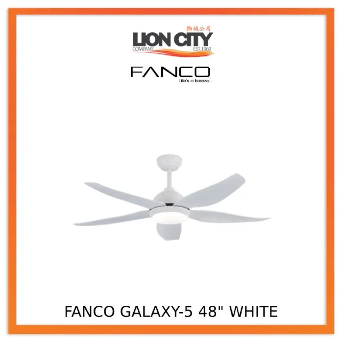 Fanco Galaxy 5 38"/ 48"/56" DC LED Ceiling Fan