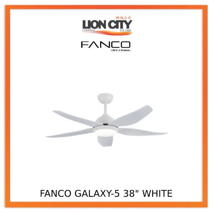 Fanco Galaxy 5 38"/ 48"/56" DC LED Ceiling Fan