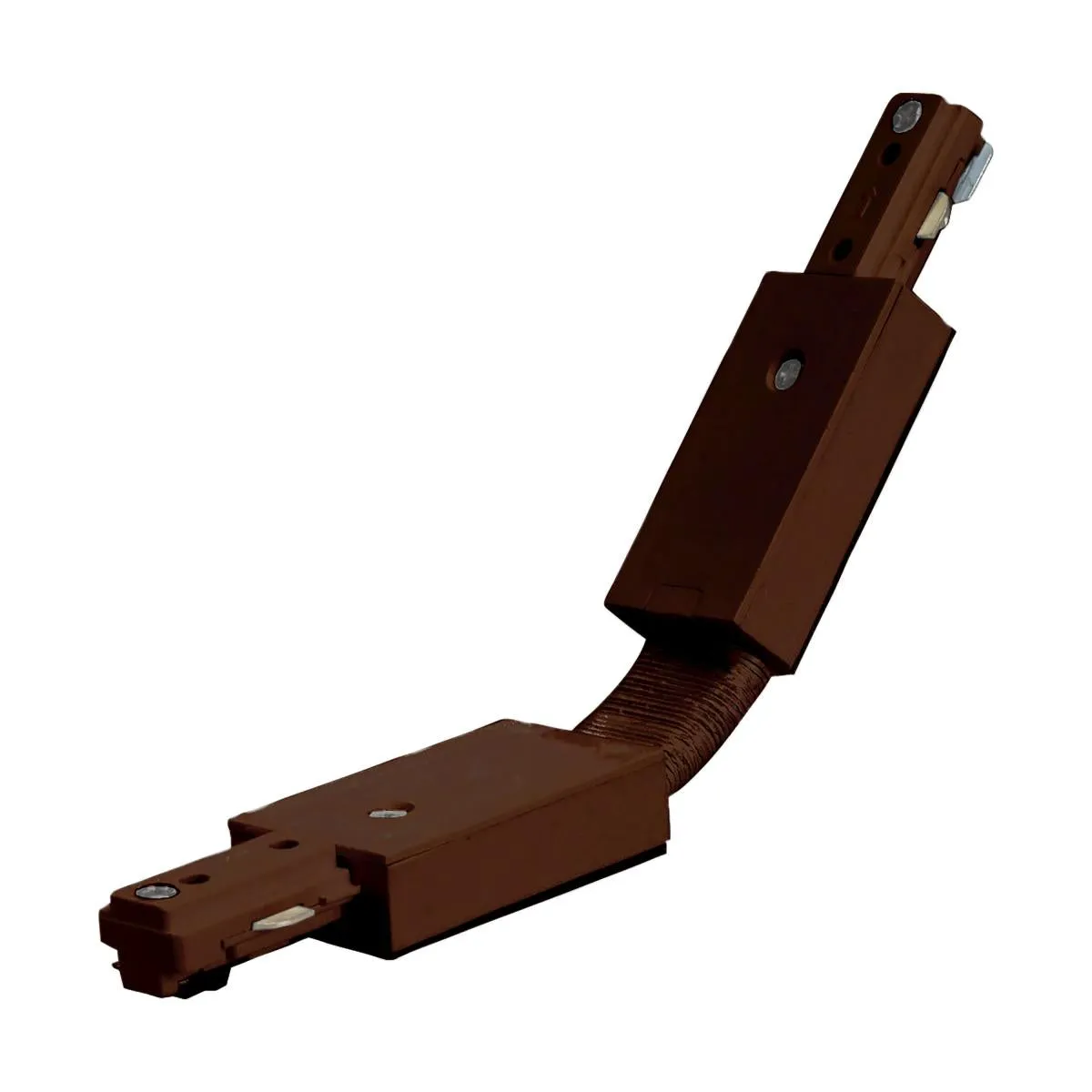 Flexible Connector for Track Lighting Brown Finish