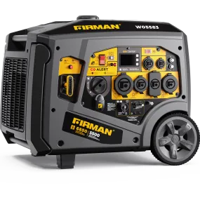 Gas Inverter Portable Generator 6850/5500 Watt Remote Start 120/240V CO Alert