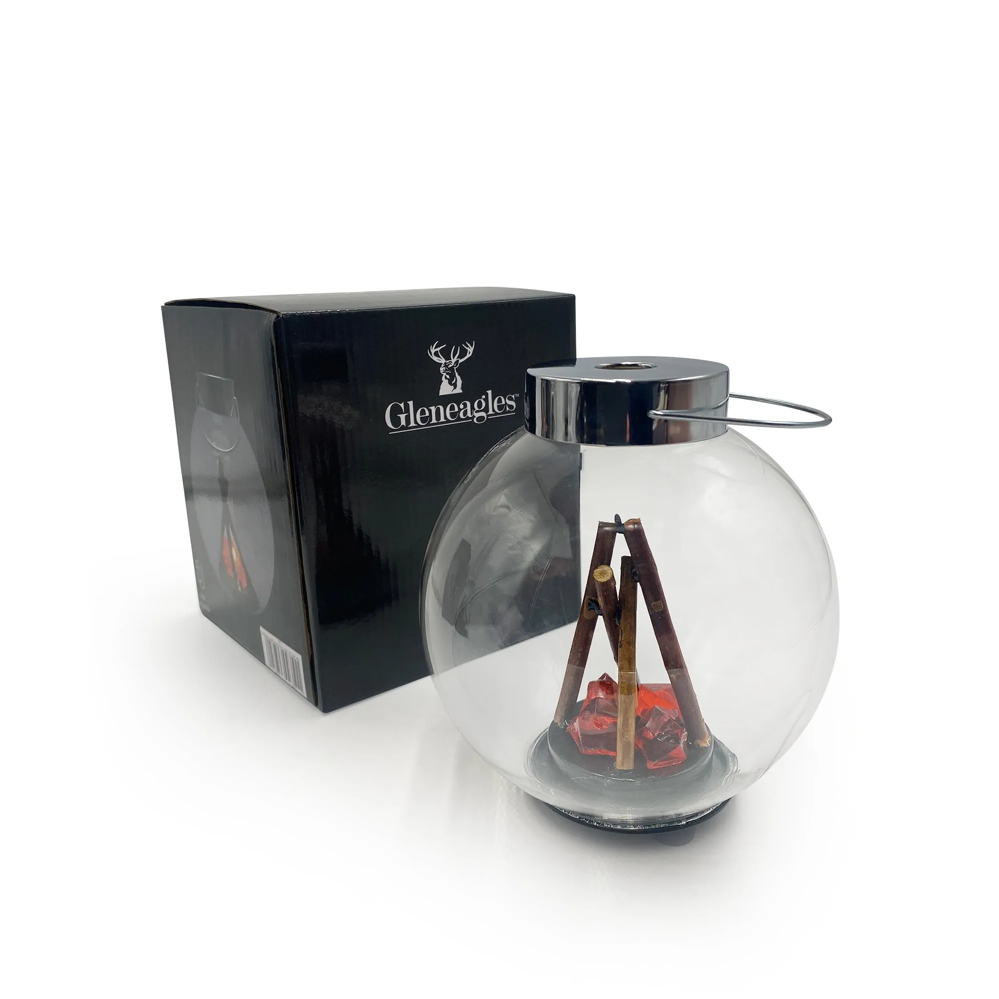 Gleneagles Campfire Round Lantern - LED USB Lamp