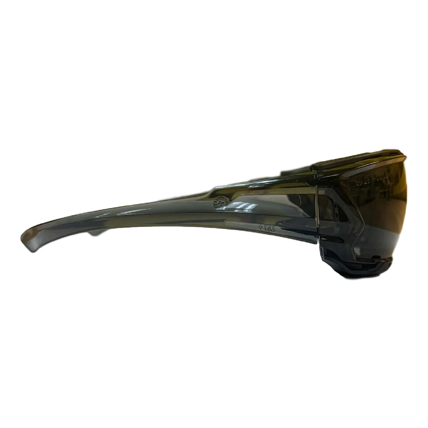 Go-Specs IV Safety Glasses/Goggle-Like Protection with Temple Slots and Ventilation Ports, Anti-Fog Lens