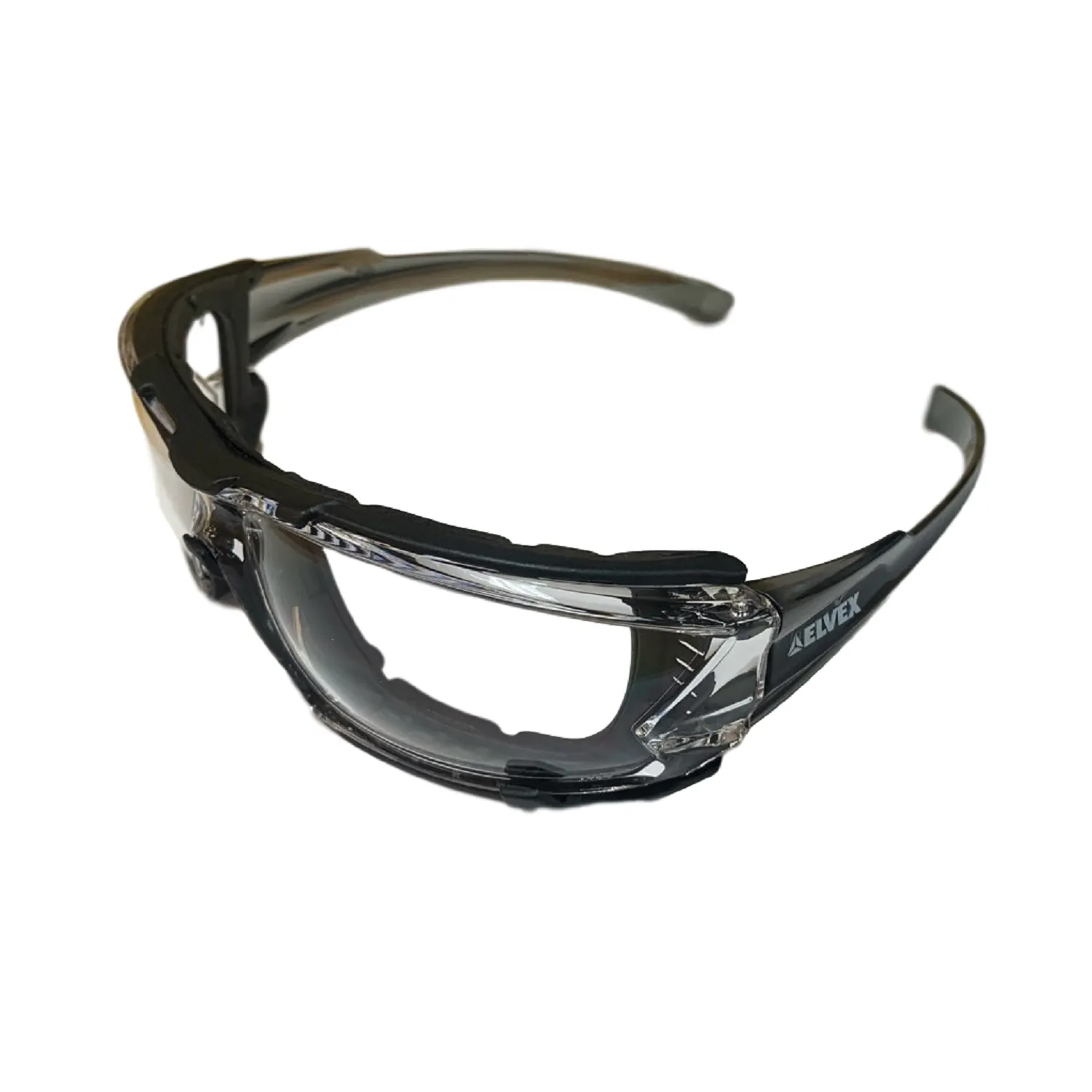 Go-Specs IV Safety Glasses/Goggle-Like Protection with Temple Slots and Ventilation Ports, Anti-Fog Lens