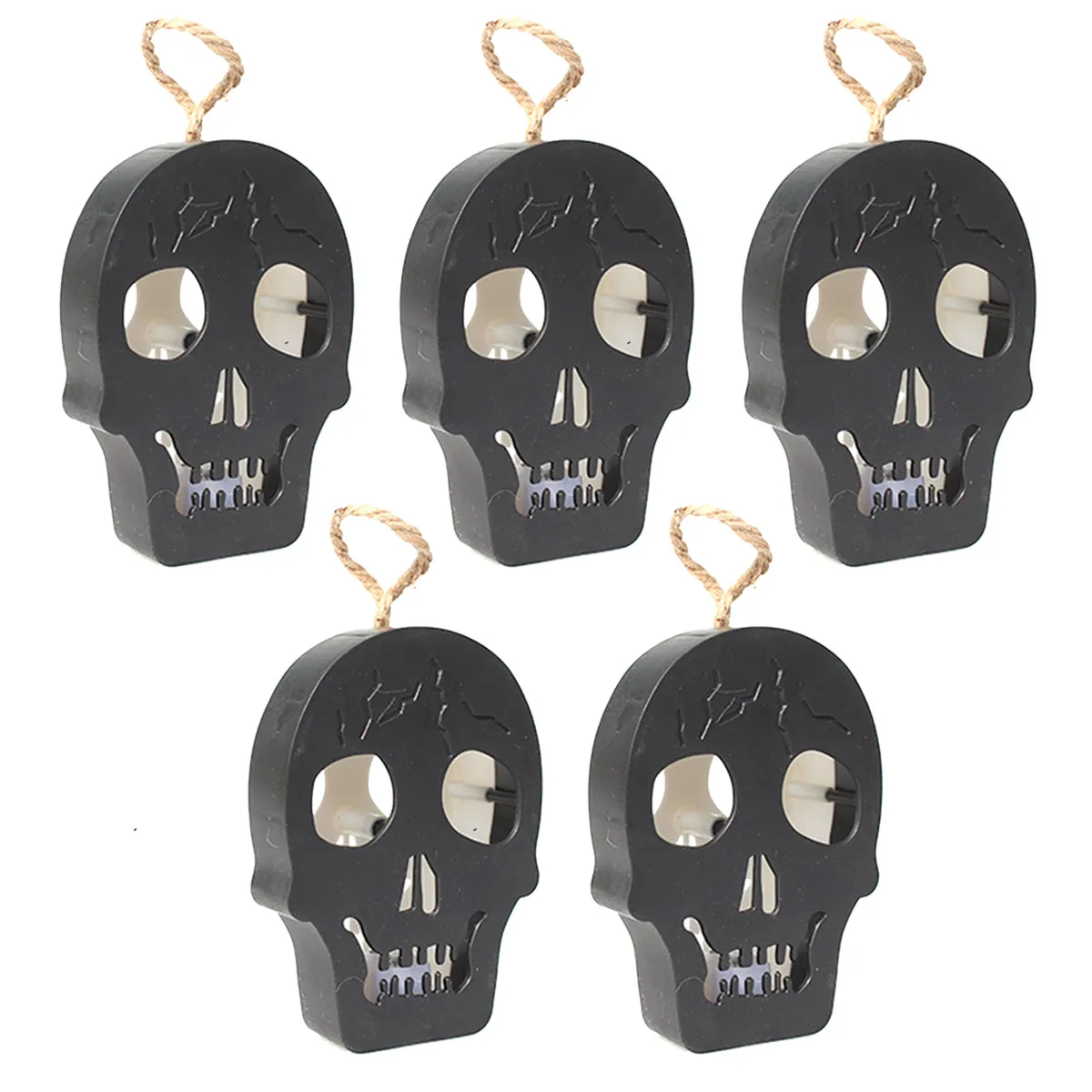 Halloween Pumpkin Skull Mini Lanterns, Hanging Lantern for Halloween Decorations