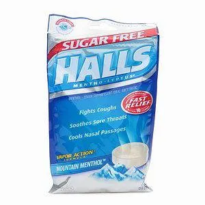 Halls Mountain Menthol Cough Drops Sugarfree