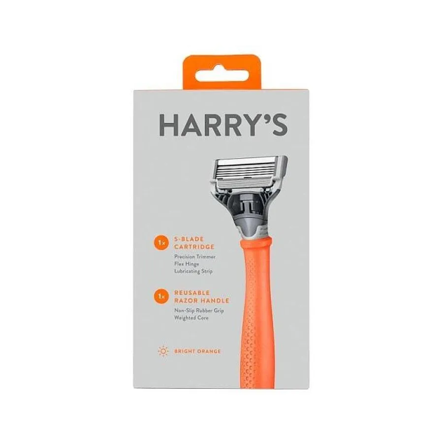 Harry’s Men’s 5 Blade Razor Bright Orange