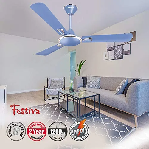 Havells Festiva 1200mm Dust Resistant Ceiling Fan (Ocean Blue)