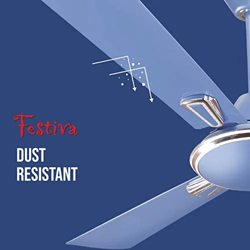 Havells Festiva 1200mm Dust Resistant Ceiling Fan (Ocean Blue)