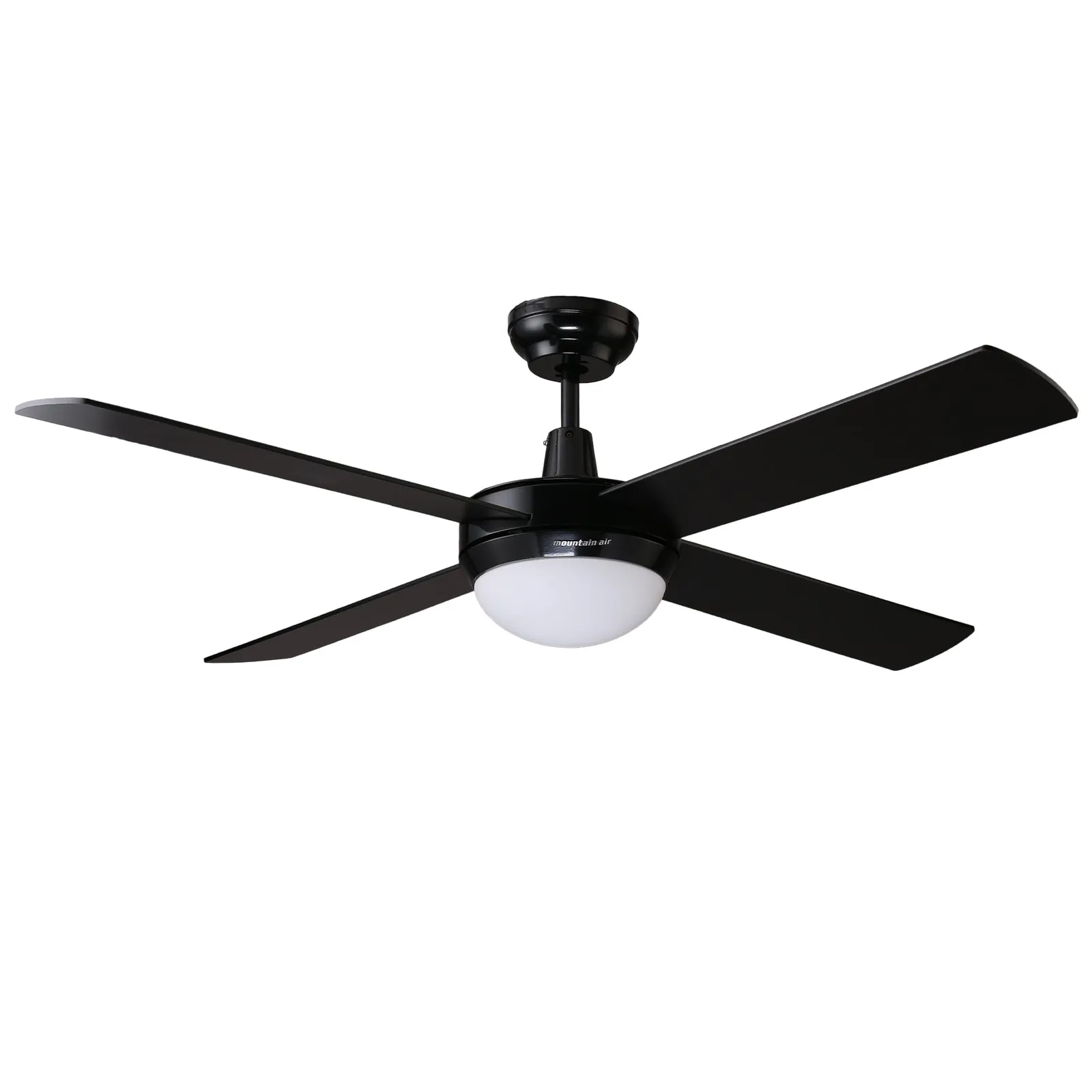 HAWAII 132cm / 52 inch 4 Blade DC Modern Ceiling Fan with LED light 4000K Black