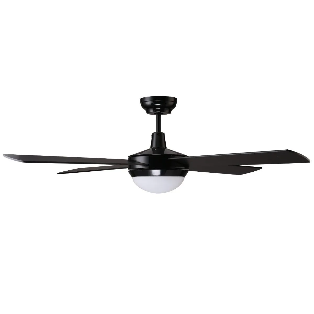 HAWAII 132cm / 52 inch 4 Blade DC Modern Ceiling Fan with LED light 4000K Black