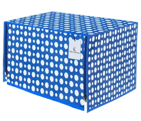 Heart Home Polka Dots Design PVC Microwave Oven Full Closure Cover for 20 Litre (Blue) CTHH5025,Standard