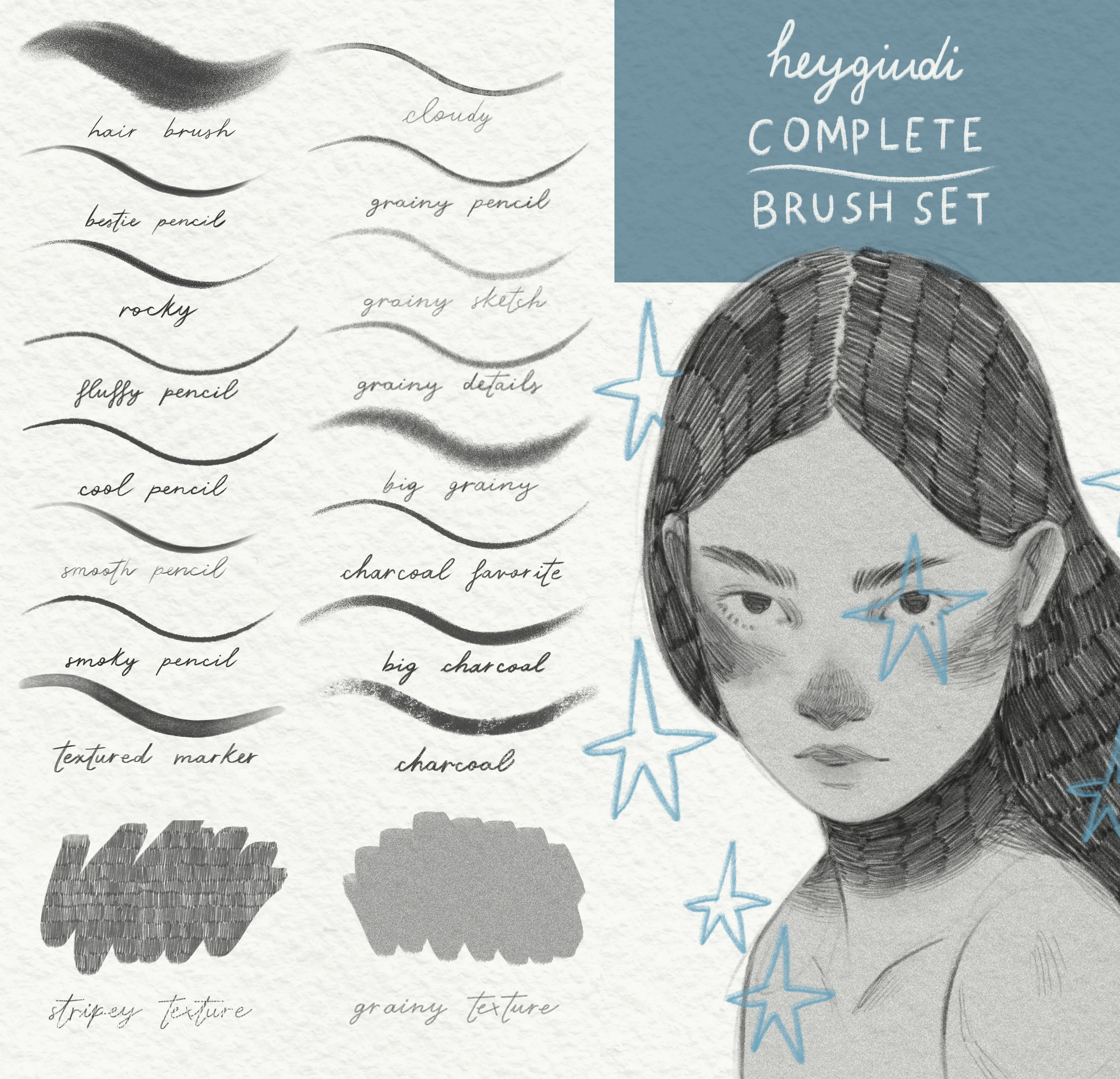 Heygiudi Complete Brush Set (for Procreate)