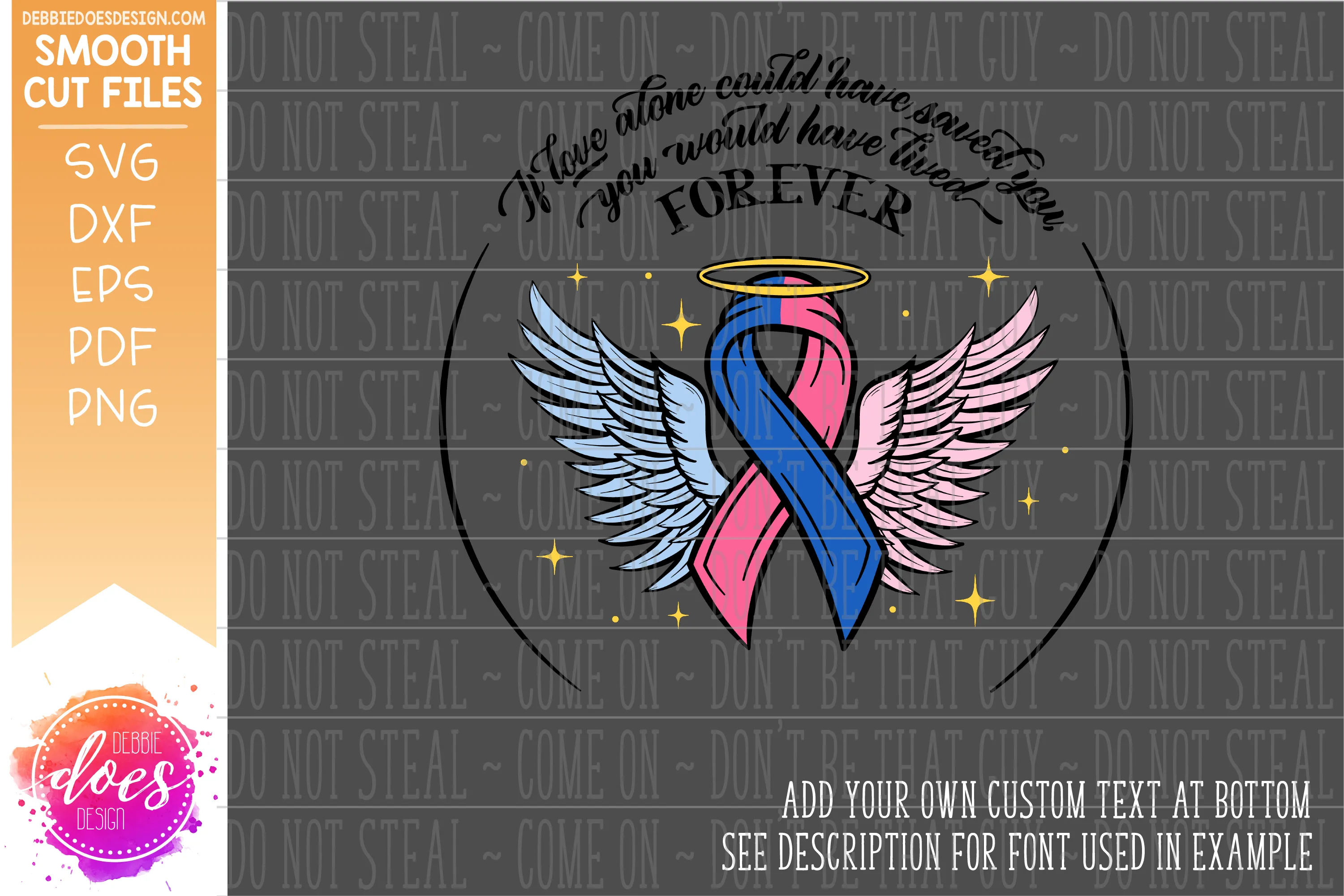 If Love Could Have Saved You - 2 Color Ribbon - SVG File